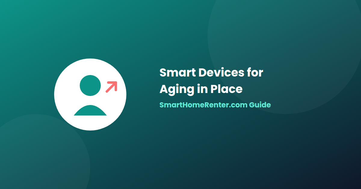 Renter-friendly smart home devices for aging in place, including medical alert systems and video calling displays
