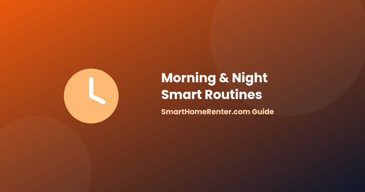 Free smart home morning and night automation routines using Alexa and Google Home