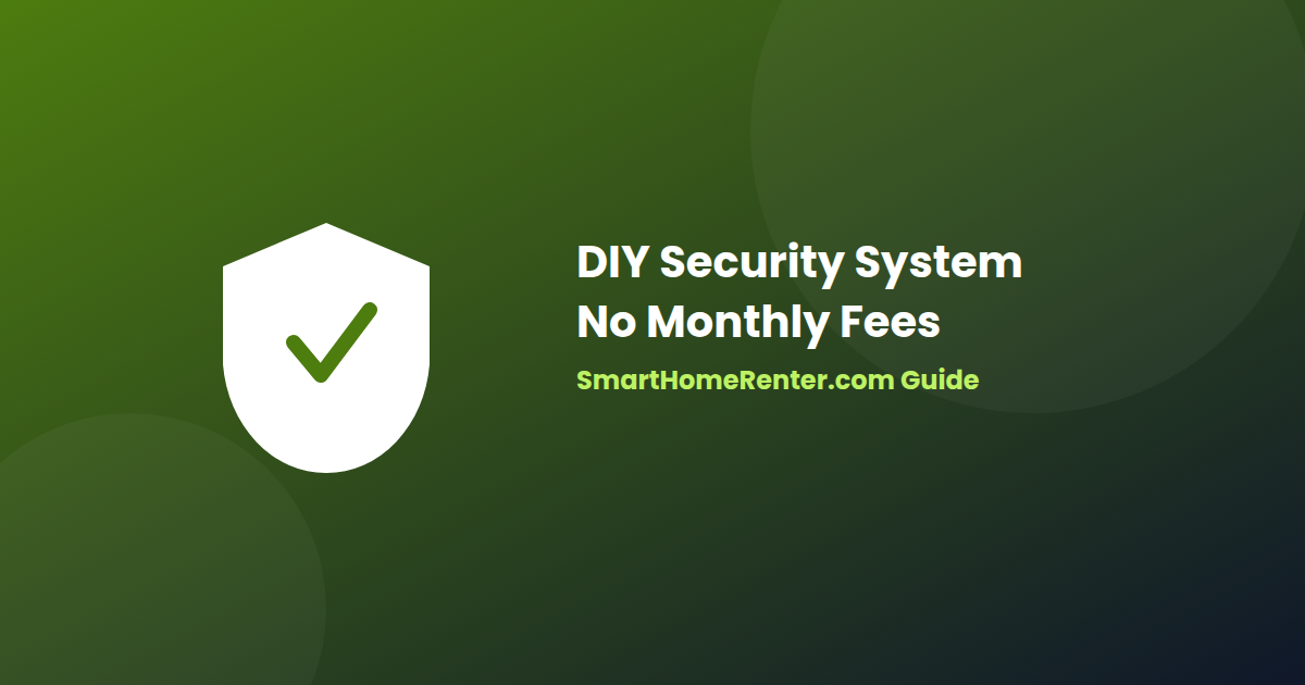 DIY home security system with sensors, camera, and siren and no monthly monitoring fee