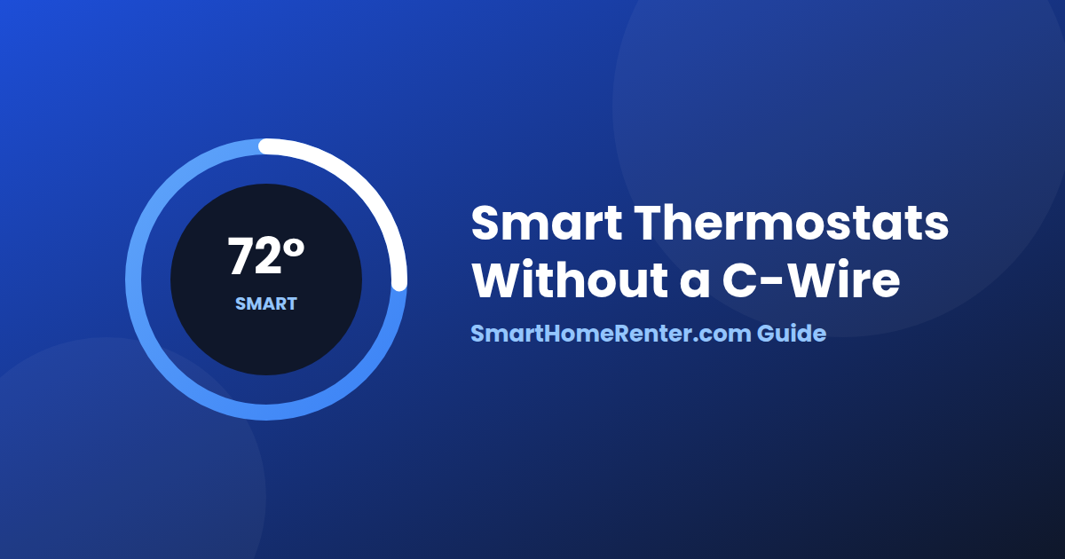 Smart thermostat setup without a C-wire